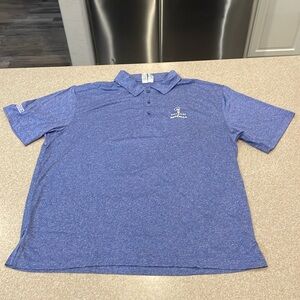 Men’s Troon blue golf shirt XL
